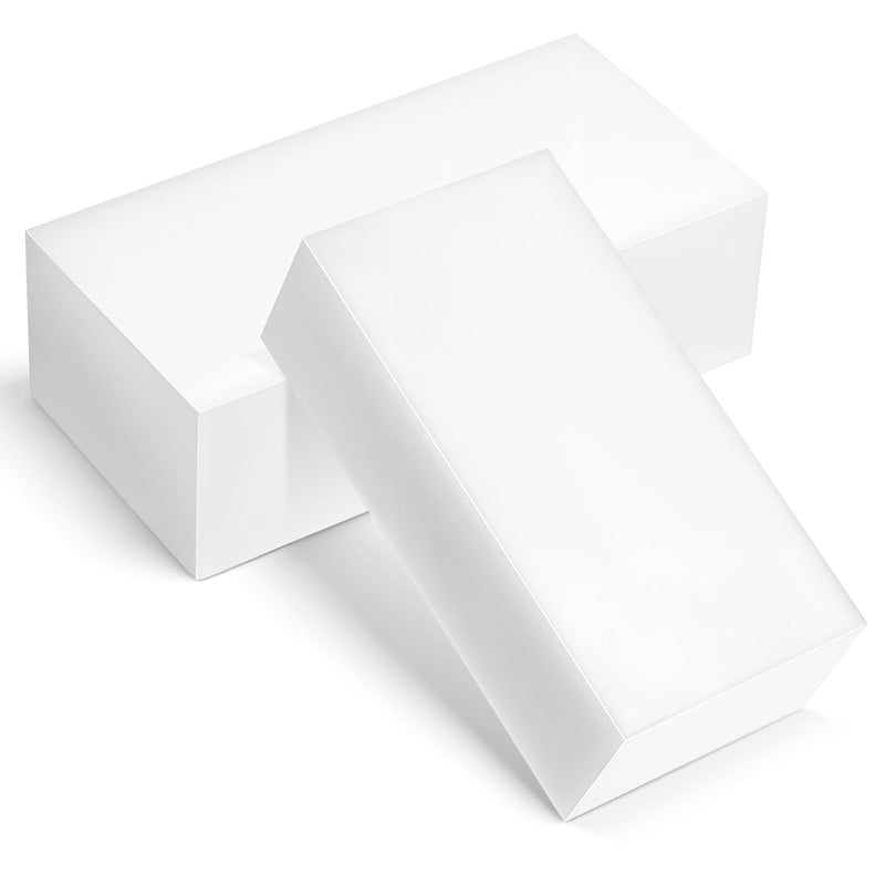 Qulkws 2 قطع من كتل بلاستيك HDPE 2" × 3" × 6" من البولي إيثيلين عالي الكثافة لمشاريع DIY وتحسين الأرضيات المنزلية - Image 1